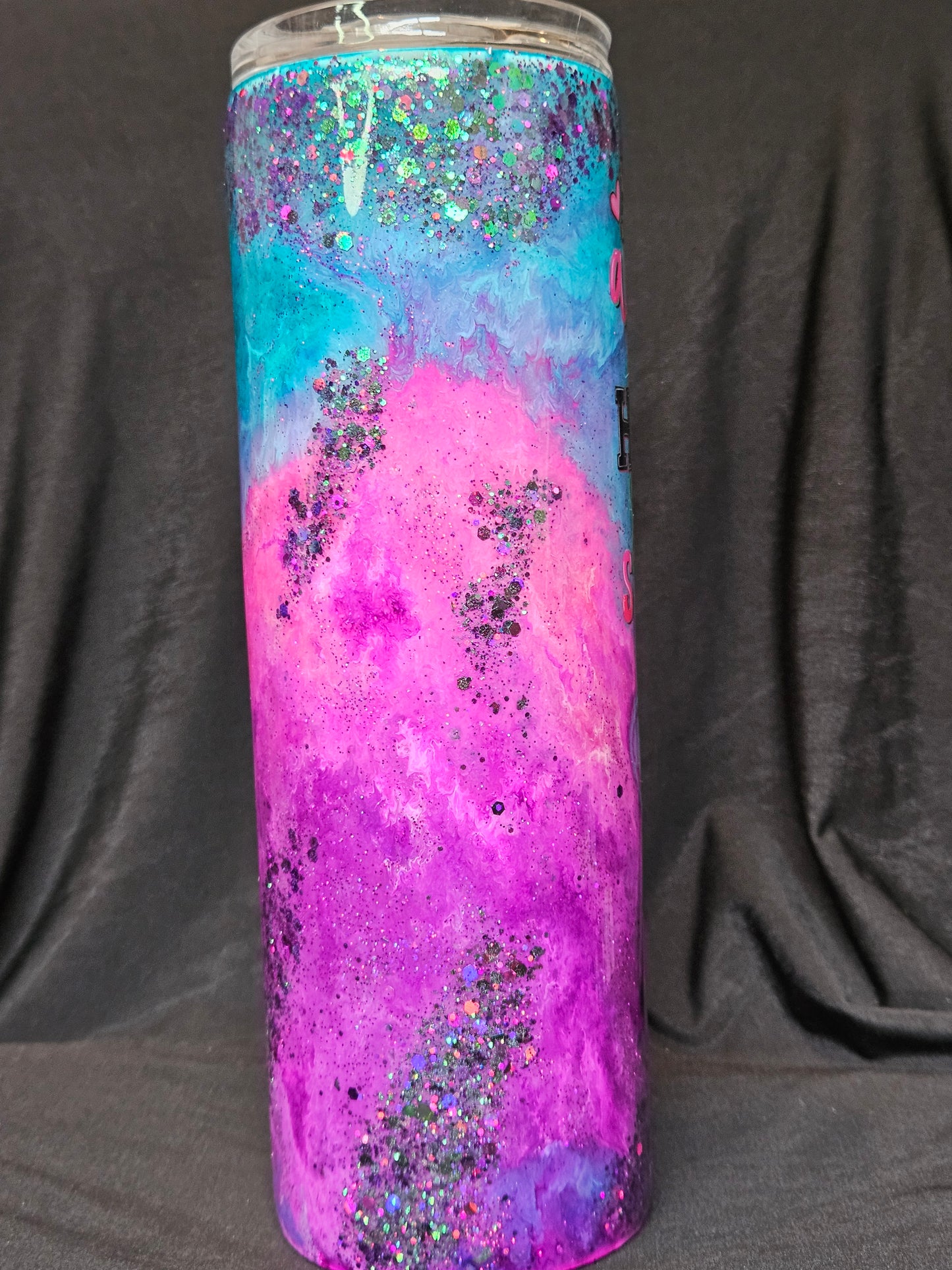 30oz Skinny Tumbler (color melt technique)