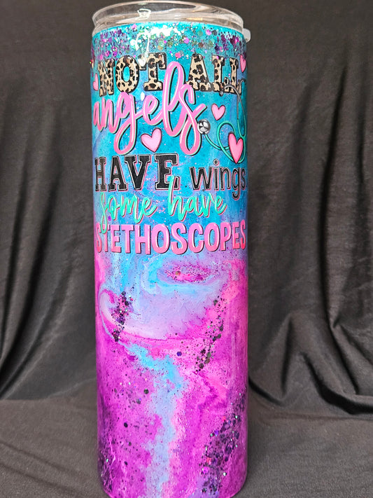 30oz Skinny Tumbler (color melt technique)